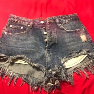 Denim shorts, never worn
